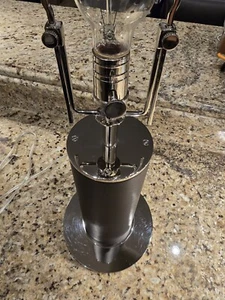 RALPH LAUREN Modern Brown Leather Table Lamp Buffet Bedside Library Office RARE - Picture 1 of 13