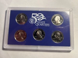 2005 STATE QUARTER SET S MINT CA MN OR KS WV IN CASE NO BOX - Picture 1 of 2