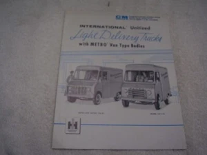 1960'S INTERNATIONAL METRO TRUCK BROCHURE ORIGINAL FREE POSTAGE - Picture 1 of 4