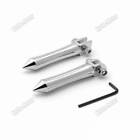Pair Chrome Spear Spike Foot Pegs Rests For Yamaha Fzr 600 1000 Fz 1 Ky