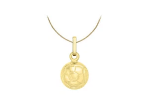 Halskette mit Fußball-Anhänger 9 kt Gelbgold 18 Zoll - Bild 1 von 5