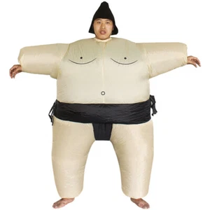 Inflatable Sumo Wrestler Costume Outfit Adult Halloween Dress Up Cosplay Party - Picture 1 of 13