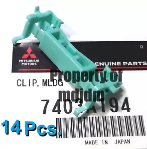 MADE IN JAPAN by Mitsubishi Inc. Set of 14 Clips 7403A194 Oem FAST STD AIR MAIL - Picture 1 of 3