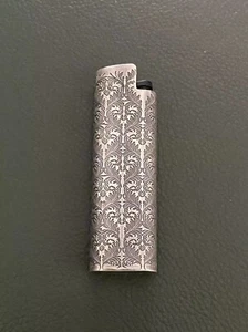 S990 Silber Feuerzeug Case Hülle für BIC J3/J5 Feuerzeug Retro Feuerzeug Case Schale - Bild 1 von 11