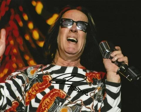 Utopia Todd Rundgren Signed Photo 8x10 COA 5 Cover