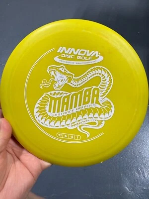 Innova DX Mamba Distance Driver Golf Disc, Color Yellow With White - Image 1 of 3