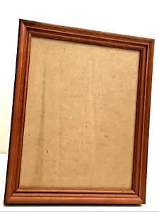 Vintage 1998 Eiche Optik Dekor Bild 10x8" Einsatz Rahmen freistehende Glasscheibe - Bild 1 von 8