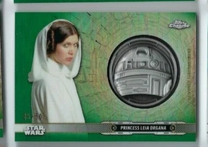 2019 Star Wars Chrome Legacy Medallion DC-RP Leia 35/50 green - Bild 1 von 1