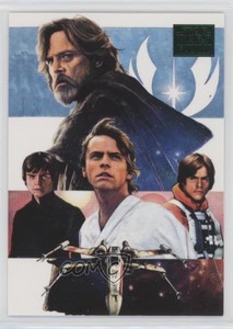 2018 Topps Star Wars Galaxy New Visions Green Luke Skywalker The Saga: #1 e6j