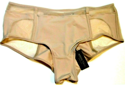 Mediano - Nuevo con etiquetas Addiction Nouvelle beige hipster braguita inserciones valor $50 (c155) Foto 1 de 2