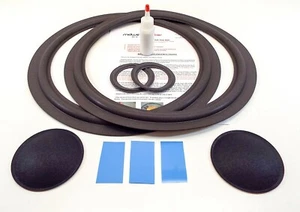 Jensen LS4 LS4B Complete Mid & 10" Woofer Foam Repair Kit w/ Shims & Dust Caps! - Picture 1 of 2