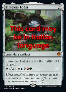 MTG TIMELESS LOTUS EXC - LOTO SENZA TEMPO 239 - DMU - MAGIC - Picture 1 of 1