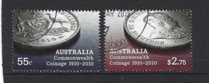 AUSTRALIA 2010 COMMONWEALTH COINAGE SET OF 2 FINE USED - Picture 1 of 1