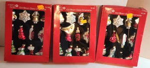 Merry Brite 12 kt mundgeblasenes Glas Weihnachten Mini Ornamente 2" ~ 2011 CVS 3 Sets von 12 - Bild 1 von 5
