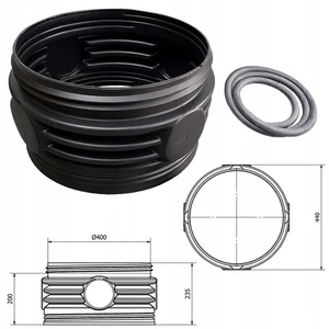 Domverlängerung 20cm Gewinde Ø40cm Aquabin GRAF Kläranlage Dichtung REHC H200 - Bild 1 von 4