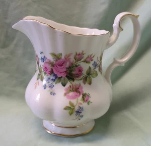 Royal Albert Moss Rose - Bone China Milk Jug - Picture 1 of 6
