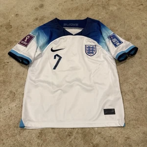 Nike England WM 2022 Grealish White Unisex Fußball Trikot Größe Jugend M - Bild 1 von 7