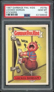 Garbage Pail Kids 10th Series #379a Locked Dorian PSA 10 GEM MINT Blue GGang Bk - Picture 1 of 2