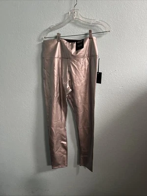 Nuevo con etiquetas Legging Simply Vera Wang Plateado Imitación Cuero Talla S Foto 1 de 4