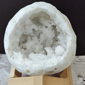 Natural Raw Moroccan Quartz Geode,Crystal Cluster Specimen- Home Dec - Picture 1 of 6