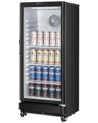 Refrigerador comercial VEVOR 5,7 PIES CÚBICOS puerta vidrio bebidas Foto 1 de 4
