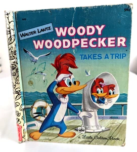 Woody Woodpecker Takes A Trip 1978 Vtg Little Golden Book - Picture 1 of 7