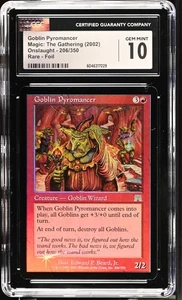 GOBLIN PYROMANCER Onslaught Foil Rare CGC 10 Gem Mint MTG [Nostalgium] - Picture 1 of 2