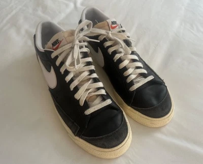Size 11.5 - Nike Blazer '77 Vintage Low Black White Shoes - Image 1 of 4