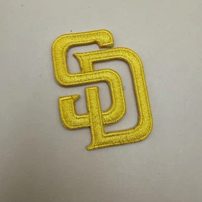 San Diego Padres Iron On Logo Patch 1.75”x2” (Gold) - Image 1 of 2