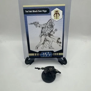 Star Wars Minis WOTC Imperial Entanglements Twi’Lek Black Sun Vigo 37/40 + Karte - Bild 1 von 2