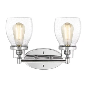 Belton 2-Light Bathroom Vanity Light in Chrome - Picture 1 of 1