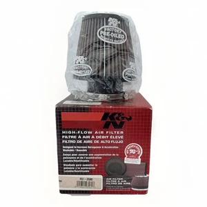 K&N Air Filter Universal Rubber Filter 3" Flange 6" Base 4" Top 5" H - RU-3580 - Picture 1 of 7