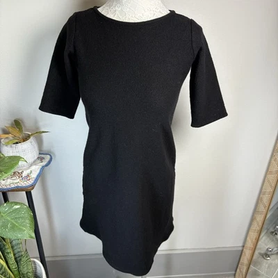 Vestido de lana negro para mujer Eileen Fisher M** ~ *LEER* Foto 1 de 4