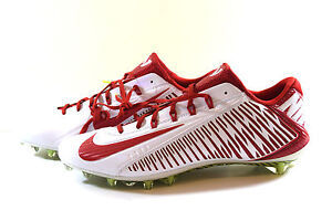 Nike Mens Vapor Carbon Elite 2.0 TD Fly wire Football Red White Cleats 16