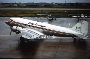 Aircraft Slide - Thai Airways DC-3 HS-TDH @ Bangkok 1969 (A014) - Picture 1 of 1