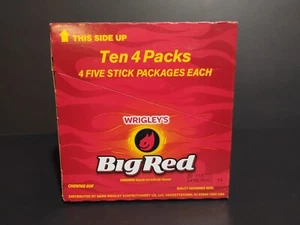 Wrigleys Big Red Chewing Gum - Ten 4-packs of 5 = 200pc - Picture 1 of 1
