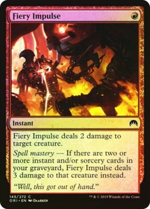 MTG FOIL Fiery Impulse - Magic Origins #145 - Picture 1 of 1