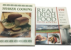 Lot of 2 Cookbooks – Real Irish Food by David Bowers & Shaker Cooking - Picture 1 of 12