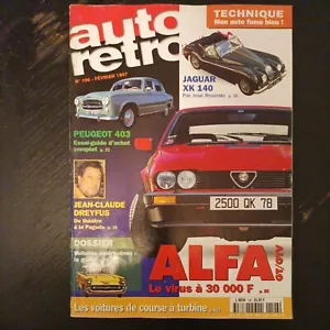 AUTO RETRO 196 ALFA ALFETTA GTV JAGUAR XK140 PEUGEOT 403 MATRA simca RANCHO - Picture 1 of 3