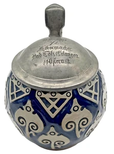 Reinhold Merkelbach Grenzhausen Krug Nr. 2194 Ostern 1912 Bad Tölz Erlangen - Bild 1 von 9
