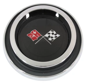 1968-1974 Corvette Finned Wheel Cover Hub Cap Emblem Assembly Made in the USA - Picture 1 of 1