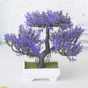 Artificiales Arboles Para Casa Con Maceta Pequeña Para Diseño Interior 2 Piezas - Picture 1 of 31