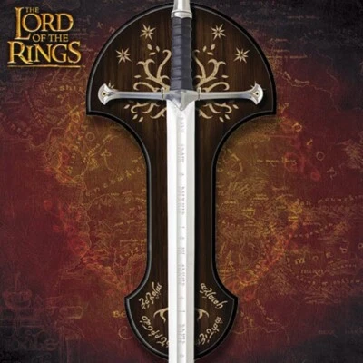 United Cutlery Señor de los Anillos Anduril Espada del Rey Elessar Certificado de Autenticidad Foto 1 de 4