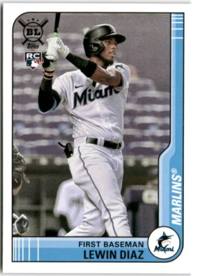 2021  Topps Big League #26 Lewin Diaz RC Miami Marlins - Image 1 of 2
