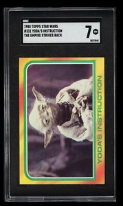 1980 Topps El Imperio Contraataca Instrucción de Yoda SGC 7 Inglés #331 - Imagen 1 de 2