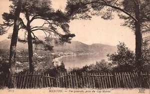 Vintage Postcard 1910's Menton General View From Cape Martin France Cote d'Azur - Picture 1 of 2
