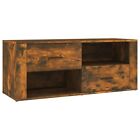 Modern Wooden Rectangular Tv Tele Stand Unit Cabinet With 2 Drawers Open Storage