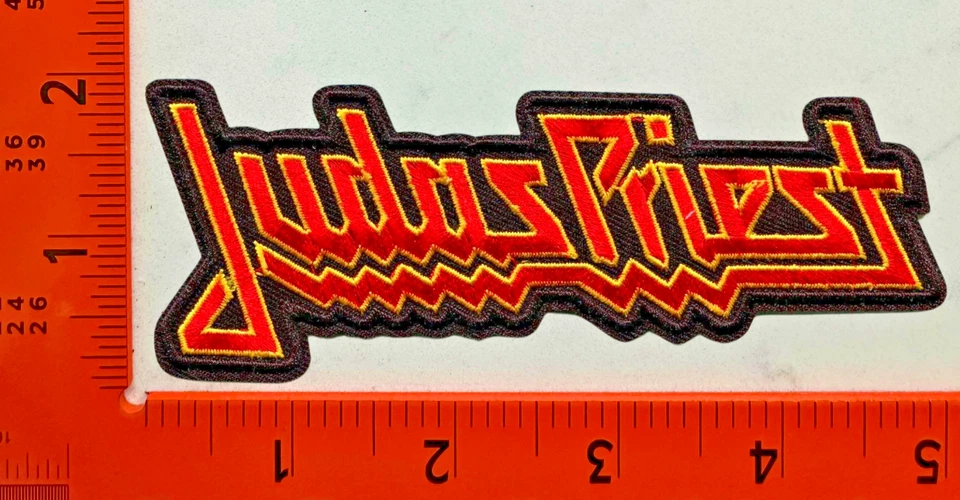 Judas Priest Embroidered Iron-On Patch – Heavy Metal Band Logo - Image 1 of 1