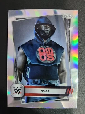 2025 Topps Chrome WWE #53 OMOS SILVER REFRACTOR - Image 1 of 2