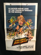 Unholy Rollers 1972 One Sheet Movie Poster Roller Derby Rollergirls Roller Skate